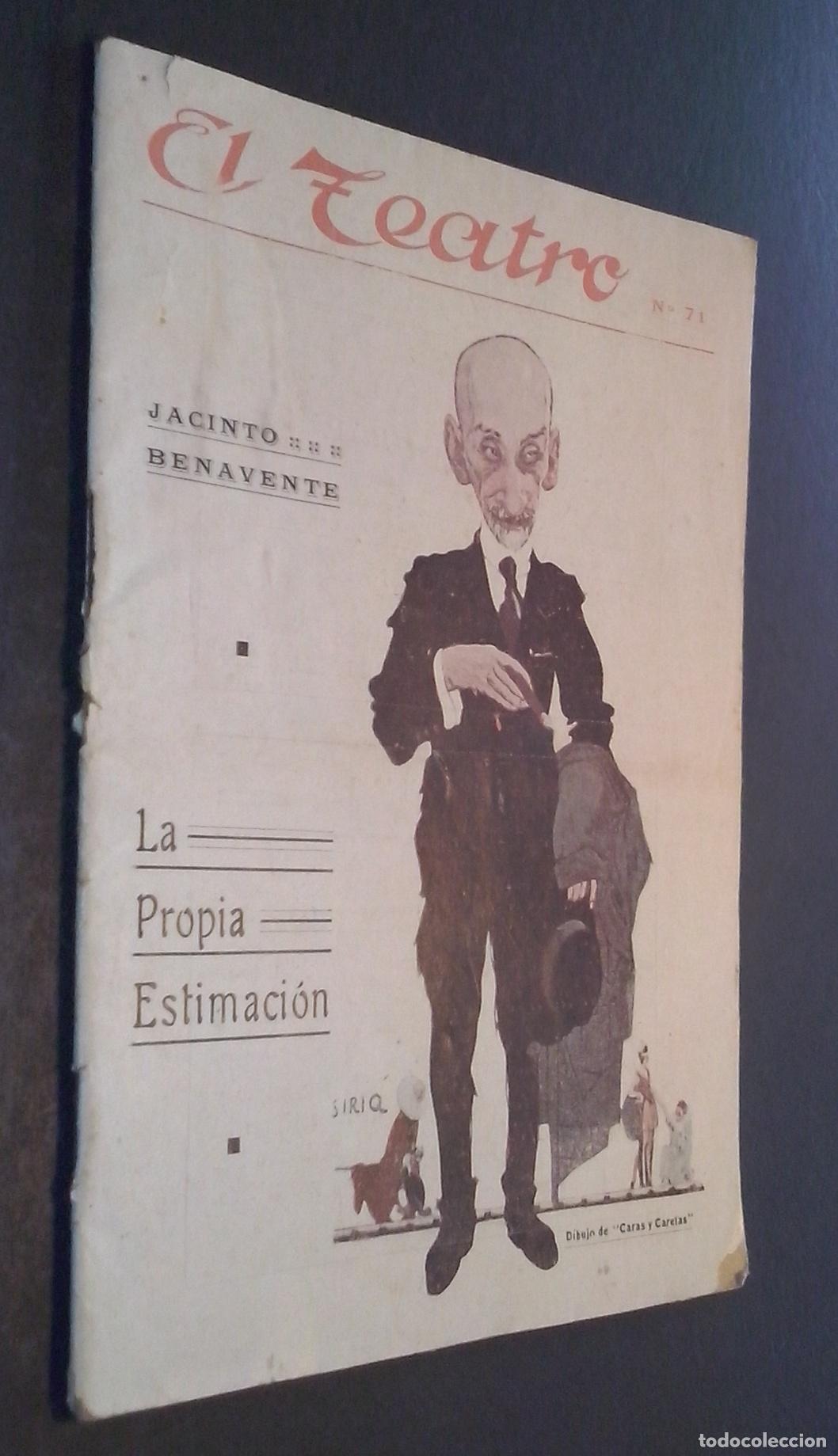 B&uuml;cher: El Teatro. Revista Semanal. N&ordm; 71: La propia estimaci&oacute;n (Jacinto Benavente) - REVISTA: