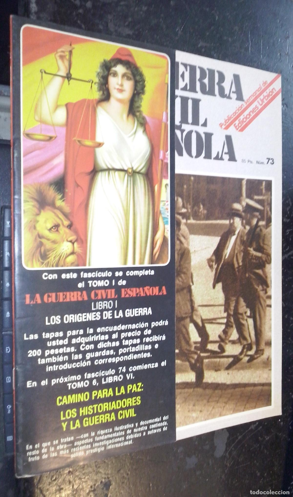 Libri di seconda mano: La guerra civil espa&ntilde;ola. N&ordm; 73 - REVISTA: