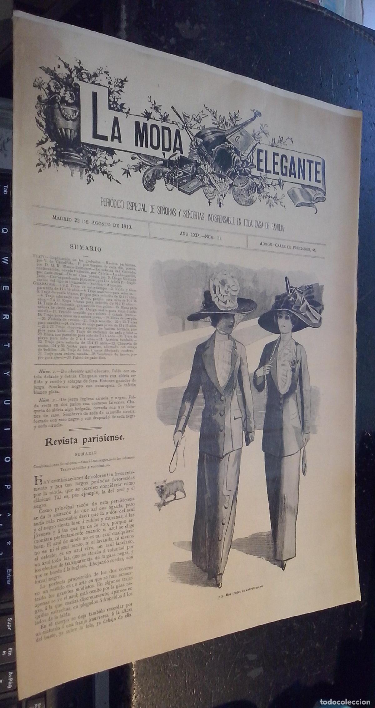 B&uuml;cher: La moda elegante. Peri&oacute;dico especial de se&ntilde;oras y se&ntilde;oritas, indispensable en toda casa de familia.