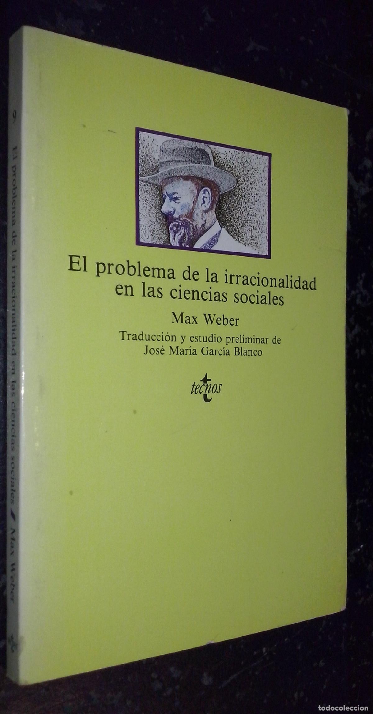 Livros em segunda m&atilde;o: El problema de la irracionalidad en las ciencias sociales - WEBER, Max: