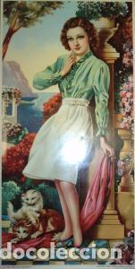 B&uuml;cher: CAMISA VERDE, FALDA BLANCA Y GATITOS. 60x30 cms. - &Aacute;ngel Alem&aacute;n: