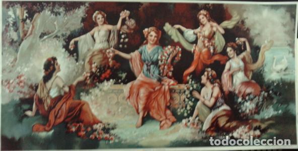B&uuml;cher: LOZAN&Iacute;AS DE PRIMAVERA. NINFAS. 68x33 cms. - &Aacute;ngel Alem&aacute;n: