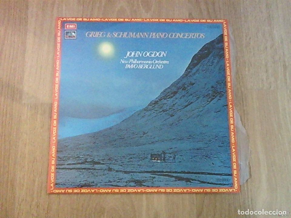 Livros em segunda m&atilde;o: GRIEG & SCHUMANN PIANO CONCIERTOS. JOHN OGDON. DISCO. VINILO. DISCOS. VINILOS - :
