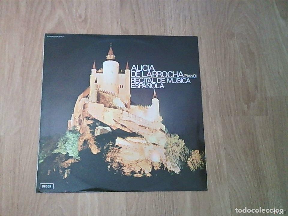 Livres: ALICIA DE LARROCHA. RECITAL DE MUSICA ESPA&Ntilde;OLA. PIANO. DISCO. VINILO. DISCOS. VINILOS - A. DE LARROC