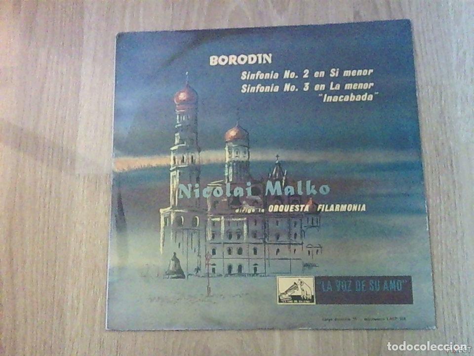 Libri di seconda mano: BORODIN. SINFONIA N&ordm;2 EN SI MENOR. SINFONIA N&ordm;3 EN LA MENOR. INACABADA. DISCO. VINILO. DISCOS. VINIL