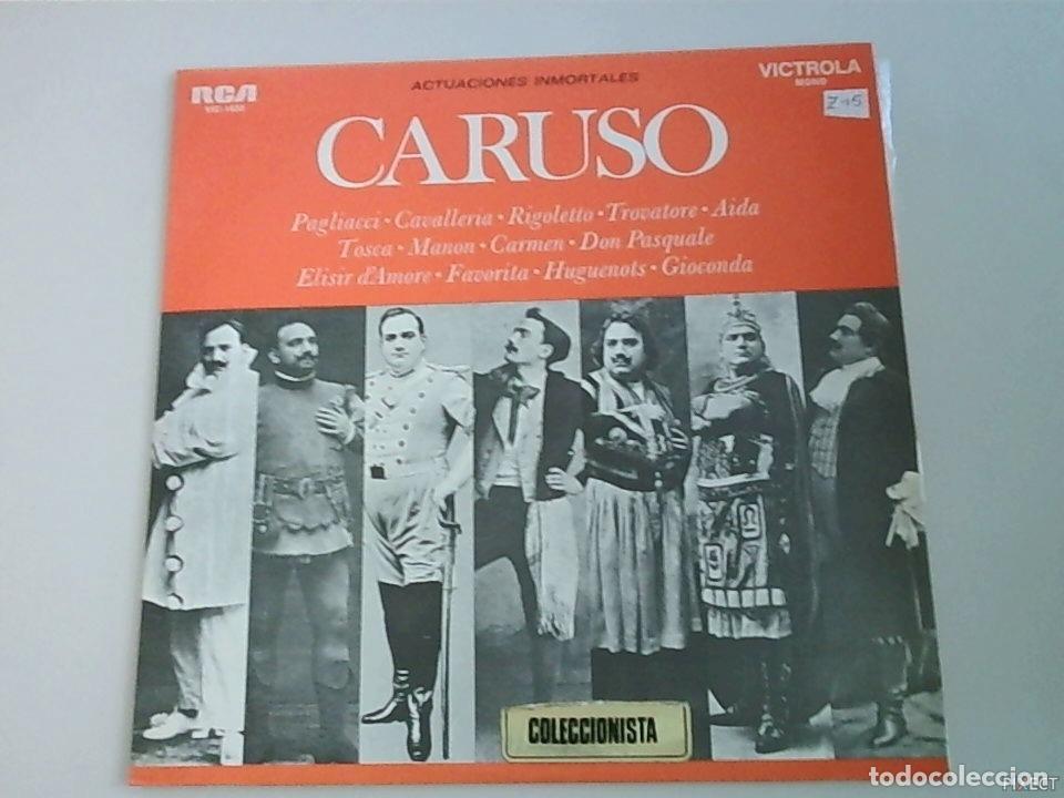 books: CARUSO. ACTUACIONES INMORTALES. DISCO. VINILO. DISCOS. VINILOS - ENRICO CARUSO.: