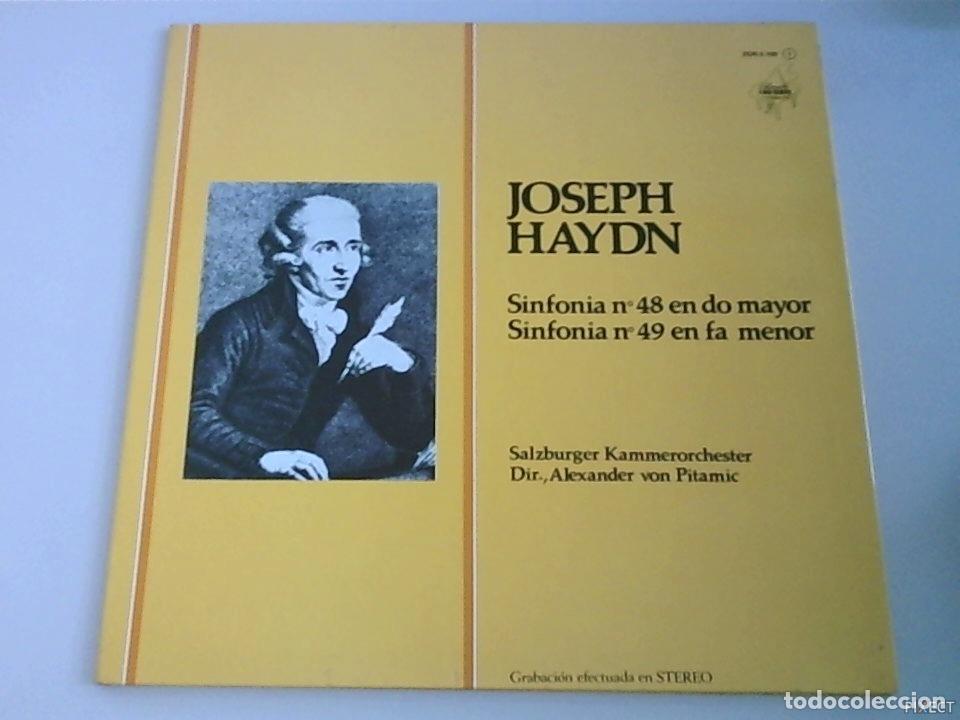Libros: JOSEPH HAYDN. SINFONIA N&ordm;48 EN DO MAYOR-SINFONIA N&ordm;49 EN FA MENOR. DISCO. VINILO. DISCOS. VINILOS -