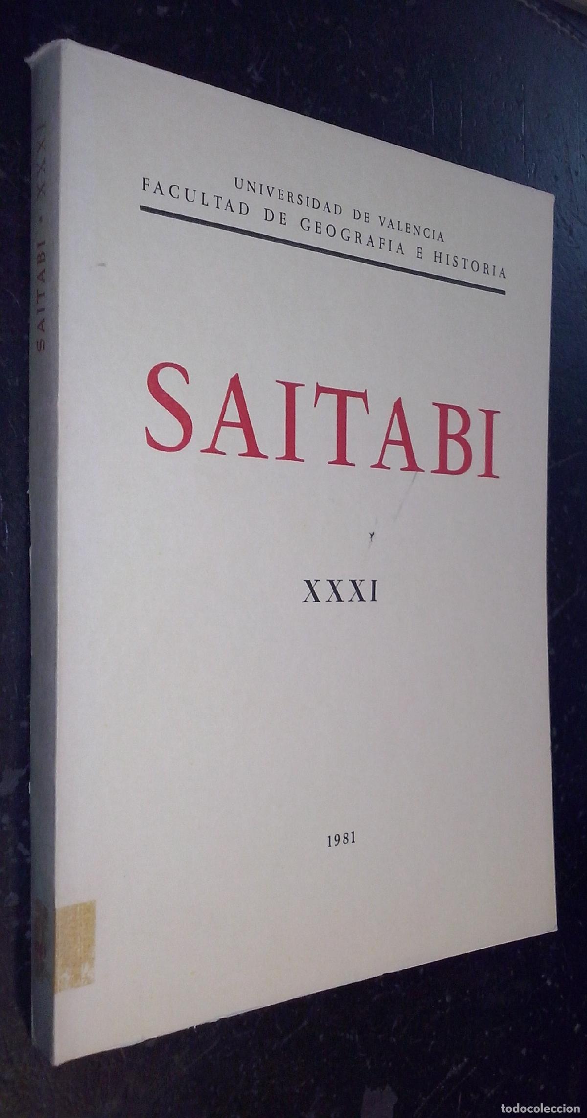 Libros: Saitabi. Revista de la Facultad de Geograf&iacute;a i Historia de la Universitat de Valencia. N&ordm; XXXI - REV
