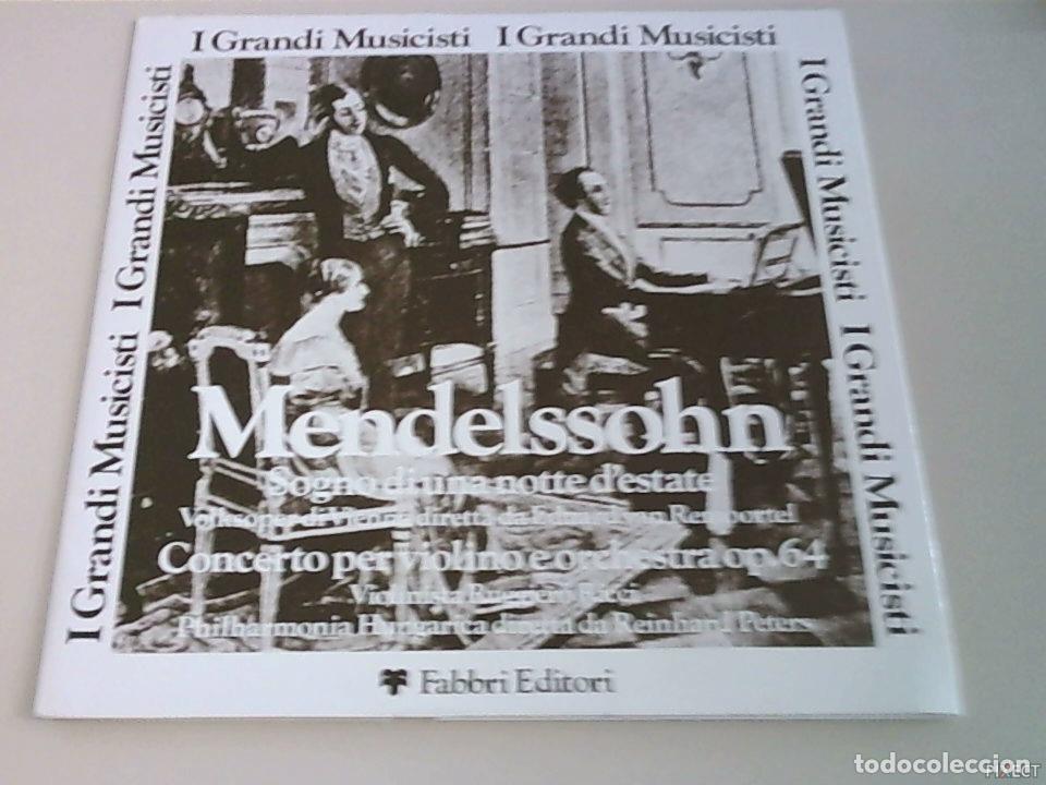 Libros: MENDELSSOHN. SOGNO DI UNA NOTTE D'ESTATE.CONCERTO PER VIOLINO E ORCHESTRA OP.64. DISCO. VINILO. DISC