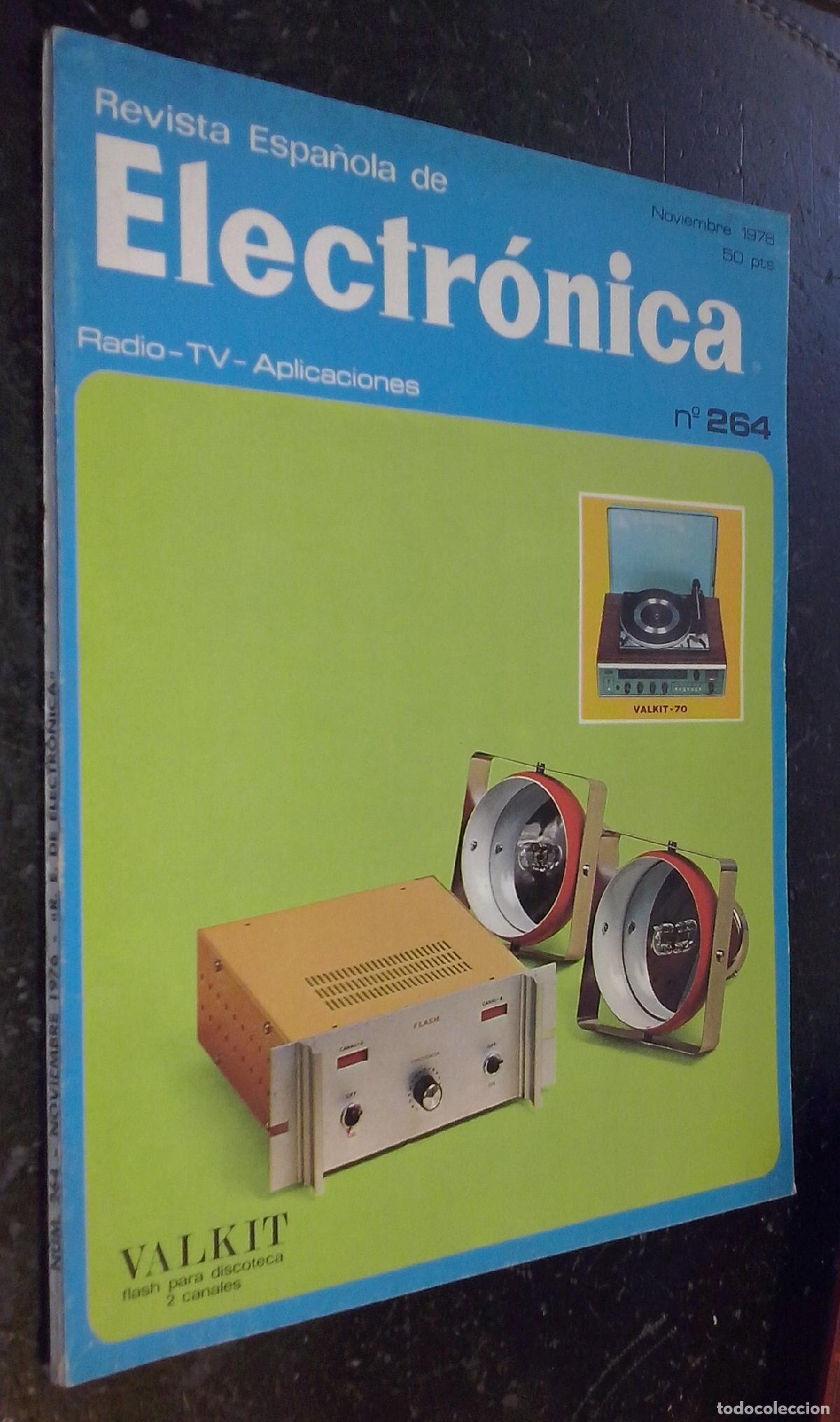 Libros: Revista Espa&ntilde;ola de Electr&oacute;nica. Radio - TV - Aplicaciones. A&ntilde;o XXIII. N&ordm; 264. Noviembre 1976 - REVI