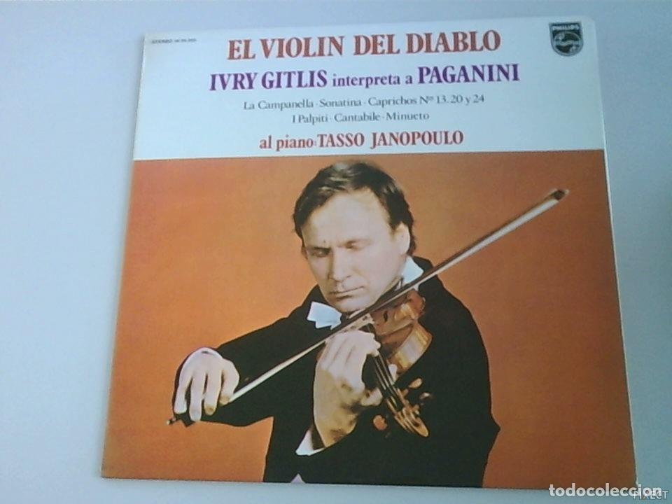 Libros: PAGANINI. EL VIOLIN DEL DIABLO. IVRY GITLIS. DISCO. VINILO. DISCOS. VINILOS - PAGANINI.: