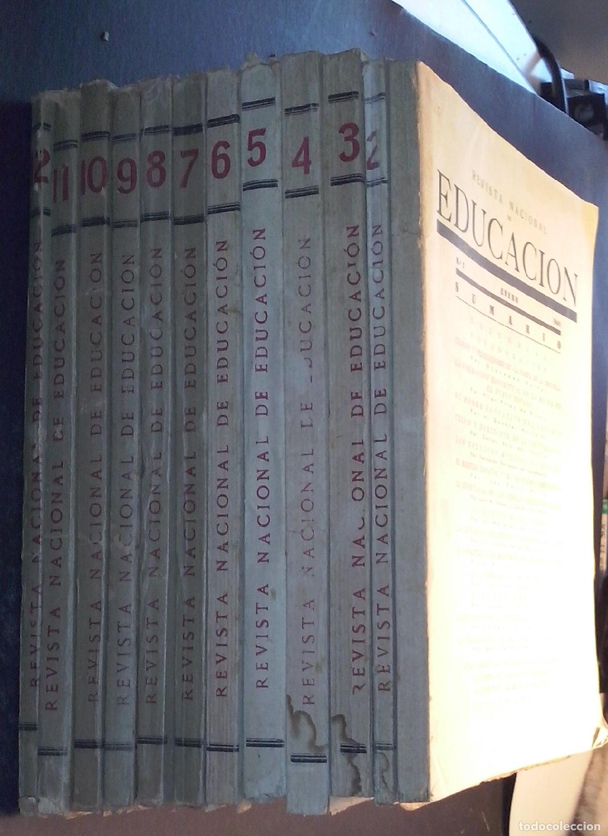 Libri di seconda mano: Revista Nacional de Educaci&oacute;n. A&ntilde;o 1 N&uacute;mero 1 hasta A&ntilde;o 1 Numero 12. 12 N&uacute;meros. A&Ntilde;O COMPLETO - REVI