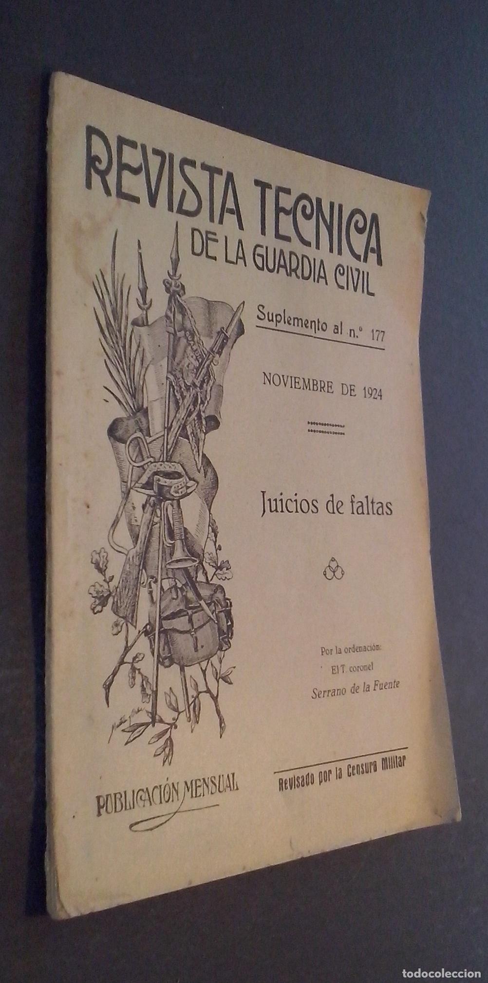 Libros: Revista T&eacute;cnica de la Guardia Civil. Suplemento al n&ordm; 177. Juicio de faltas - REVISTA:
