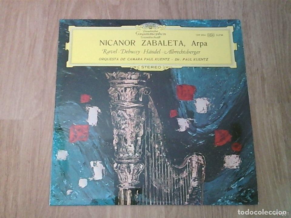 books: NICANOR ZABALETA, ARPA. RAVEL-DEBUSSY-HANDEL... DISCO. VINILO. DISCOS. VINILOS - PAUL KUENTZ: