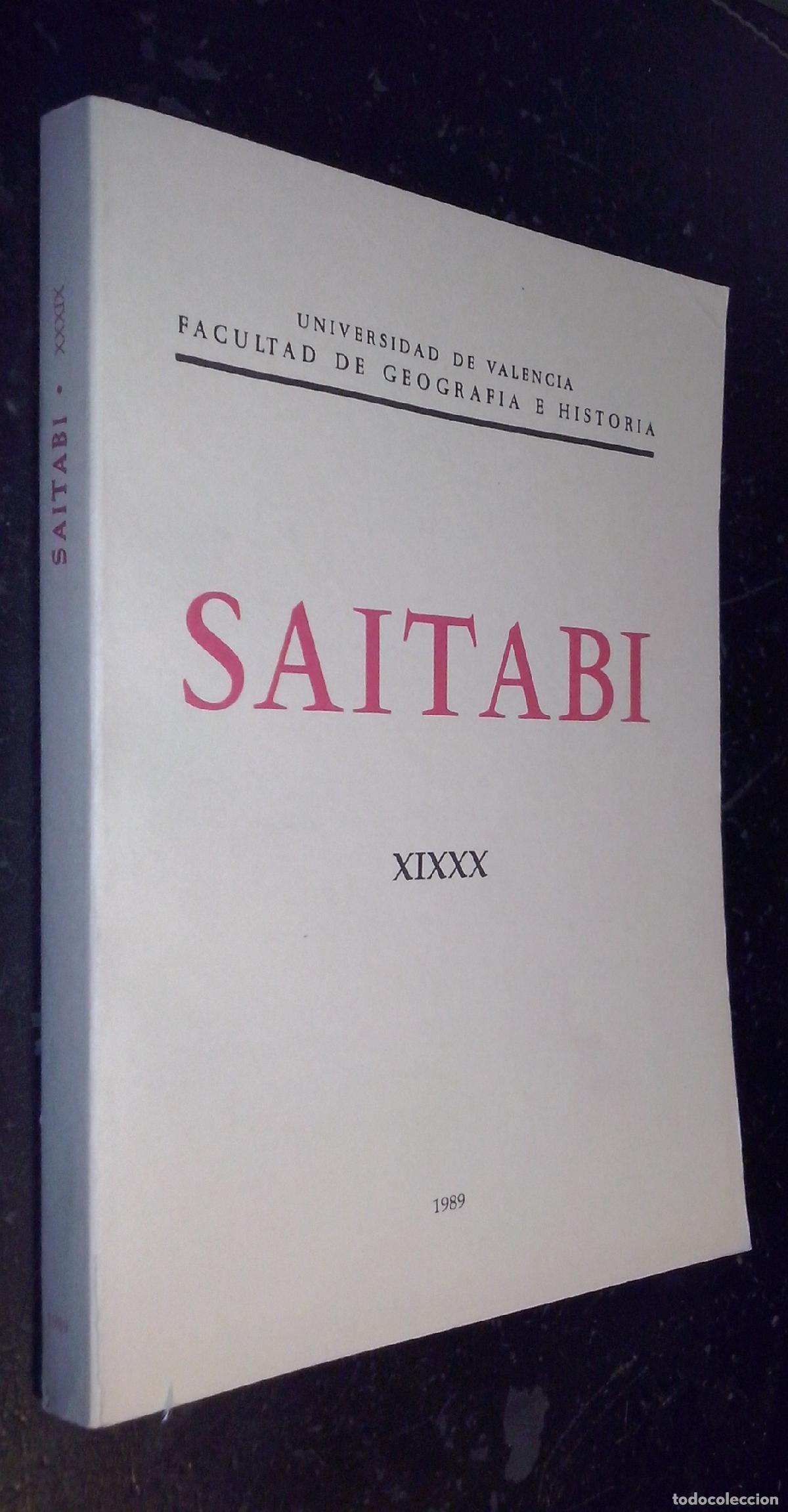 Libros: Saitabi. Revista de la Facultad de Geograf&iacute;a i Historia de la Universitat de Valencia. N&ordm; XXXIX - RE