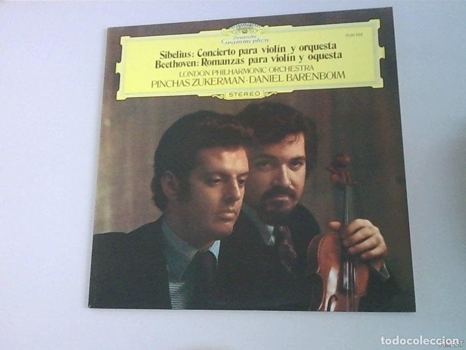 Livros em segunda m&atilde;o: SIBELIUS:CONCIERTO PARA VIOLIN Y ORQUESTA. BEETHOVEN: ROMANZAS PARA VIOLIN Y ORQUESTA. DISCO. VINILO
