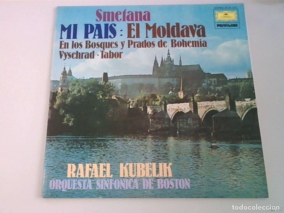 Libri di seconda mano: BEDRICH SMETANA. MI PAIS: EL MOLDAVA. EN LOS BOSQUES Y PRADOS DE BOHEMIA VYSEHRAD-TABOR. DISCO. VINI