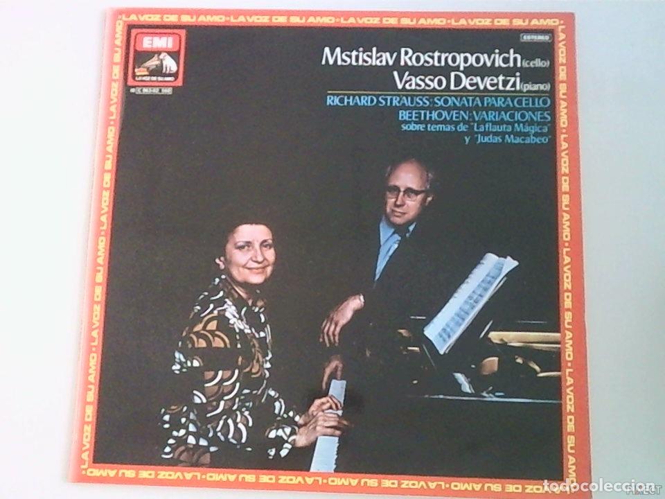 Libri di seconda mano: ROSTROPOVICH-DEVETZI. SONATA PARA CELLO DE STRAUSS Y VARIACIONES DE LA FLAUTA MAGICA Y JUDAS MACABEO