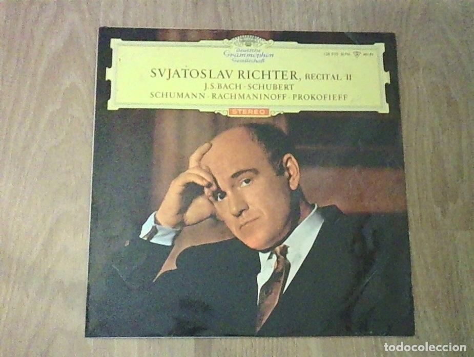Libros: SVJATOSLAV RICHTER, RECITAL II. J.S.BACH-SCHUBERT-SCHUMANN-RACHMANINOFF-PROKOFIEFF. DISCO. VINILO. D