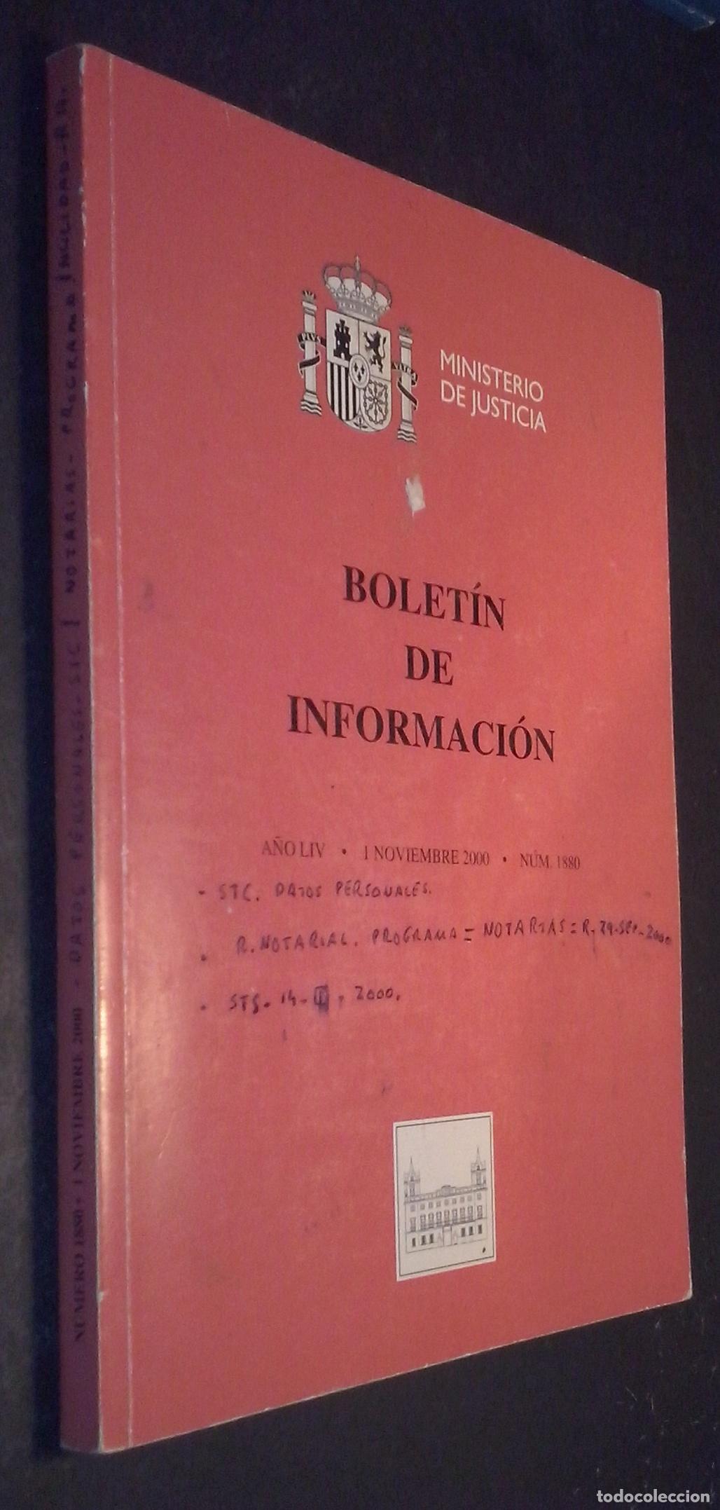 B&uuml;cher: Bolet&iacute;n de Informaci&oacute;n. A&ntilde;o LIV. 1 Noviembre 2000. N&ordm; 1880 - REVISTA: