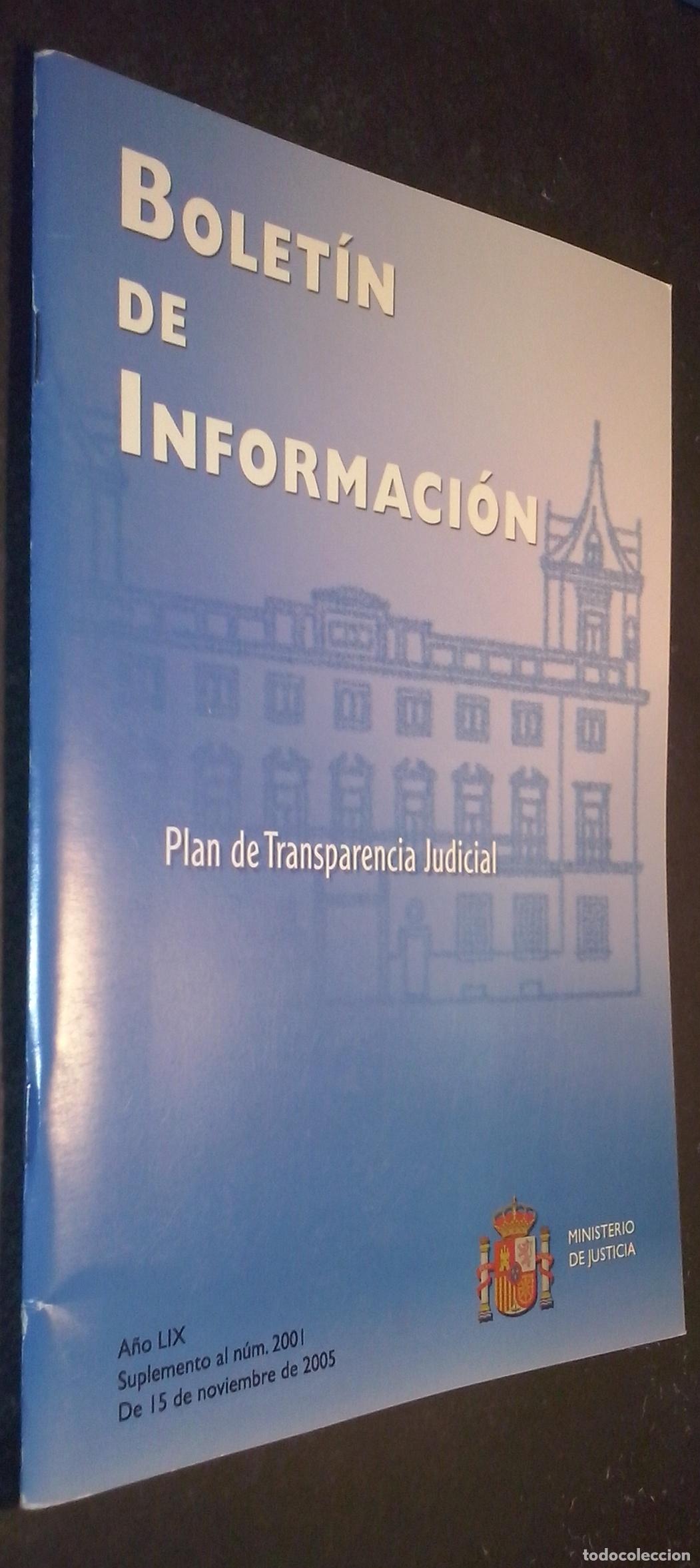 Libri di seconda mano: Bolet&iacute;n de Informaci&oacute;n. A&ntilde;o LIX. 15 Noviembre 2005. N&ordm; 2001. Suplemento - REVISTA: