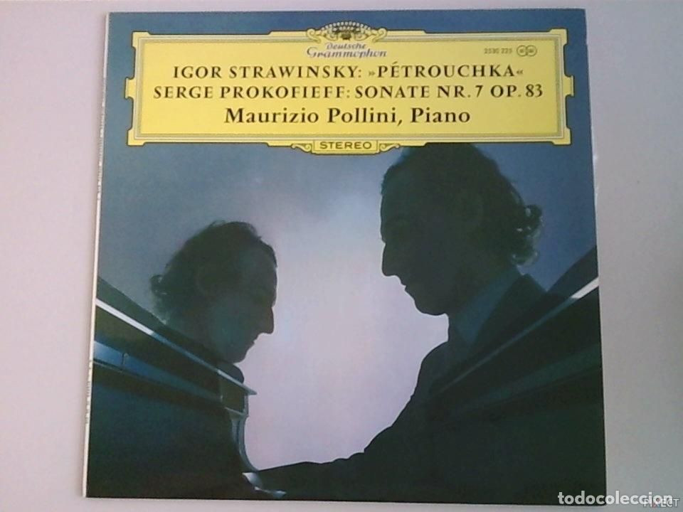 books: STRAWINSKY: PETROUCHKA. SERGE PROKOFIEFF: SONATE N&ordm;7 OP.83. MAURIZIO POLLINI,PIANO. DISCO. VINILO. D