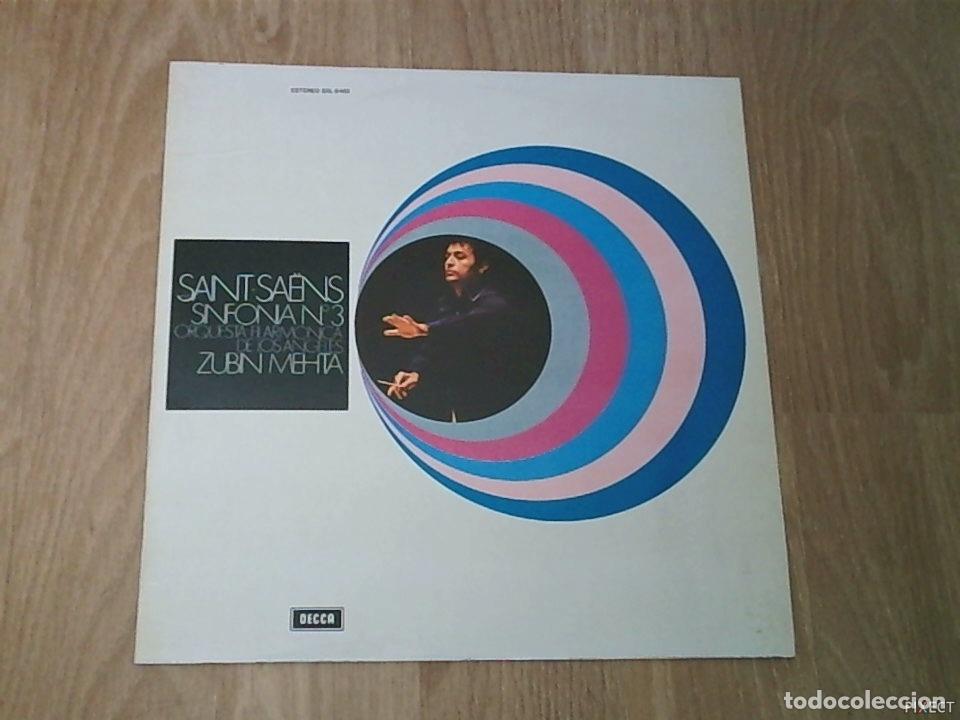 B&uuml;cher: SAINT-SAENS. SINFONIA N&ordm;3. ZUBIN MEHTA. DISCO. VINILO. DISCOS. VINILOS - Z. MEHTA.: