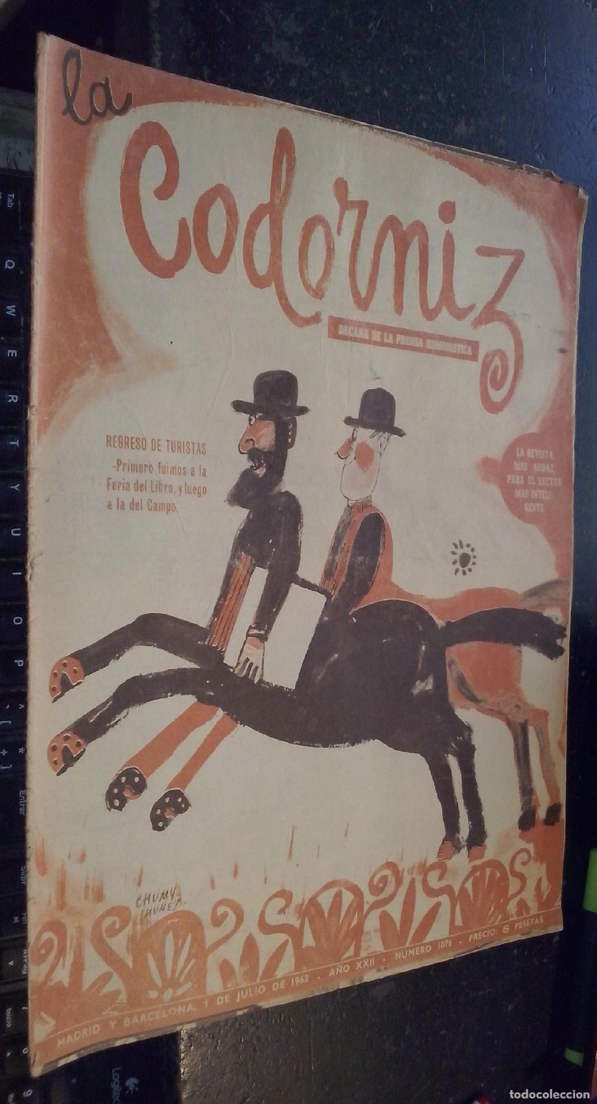 Libros: La codorniz. A&ntilde;o XXII. N&ordm; 1076. 1 de julio de 1962 - REVISTA: