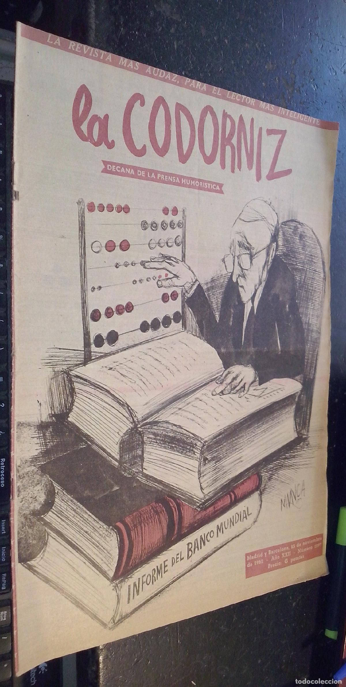 B&uuml;cher: La codorniz. A&ntilde;o XXII. N&ordm; 1097. 25 de noviembre de 1962 - REVISTA: