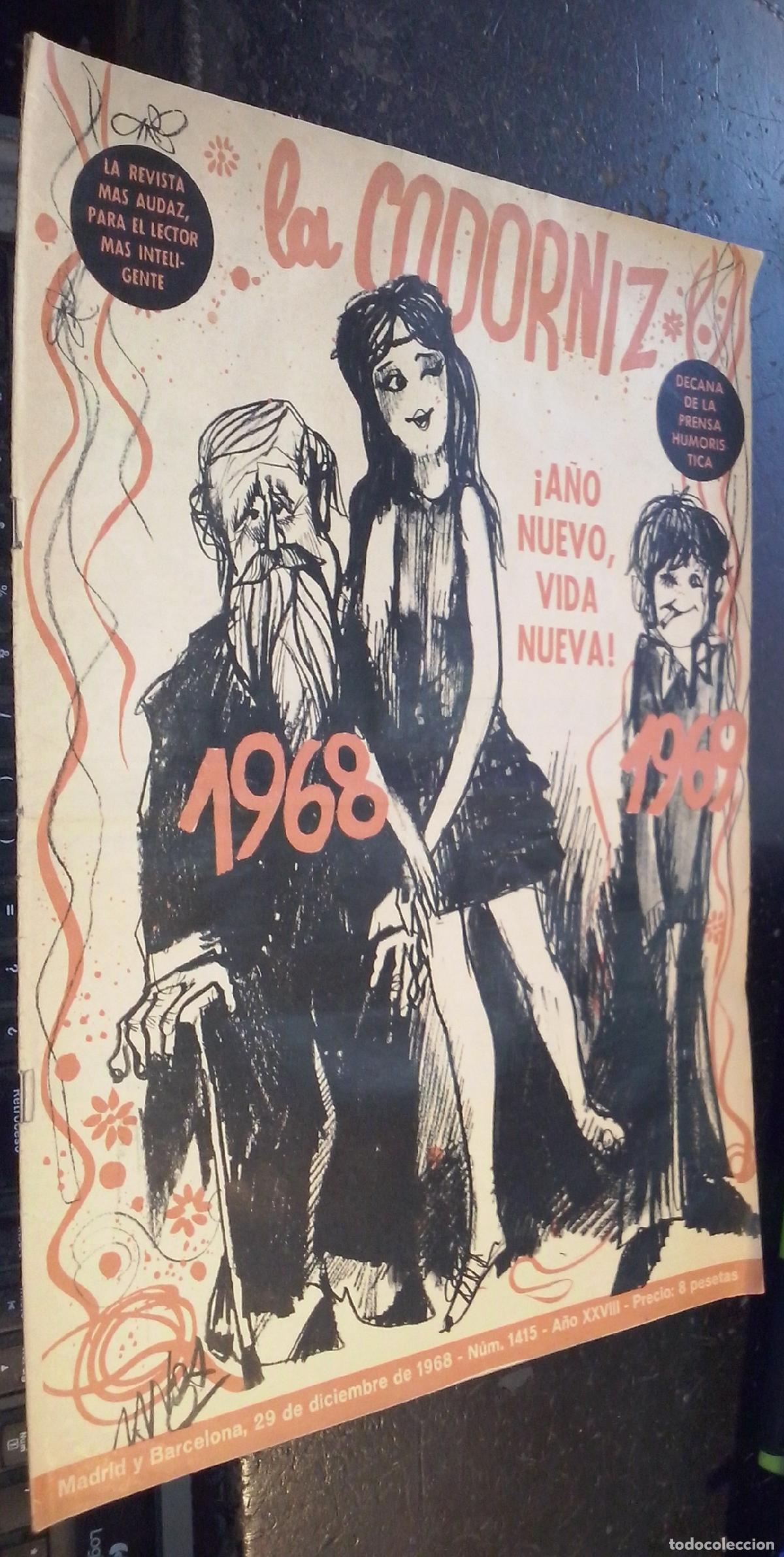 B&uuml;cher: La codorniz. A&ntilde;o XXVIII. N&ordm; 1415. 29 de diciembre de 1968 - REVISTA:
