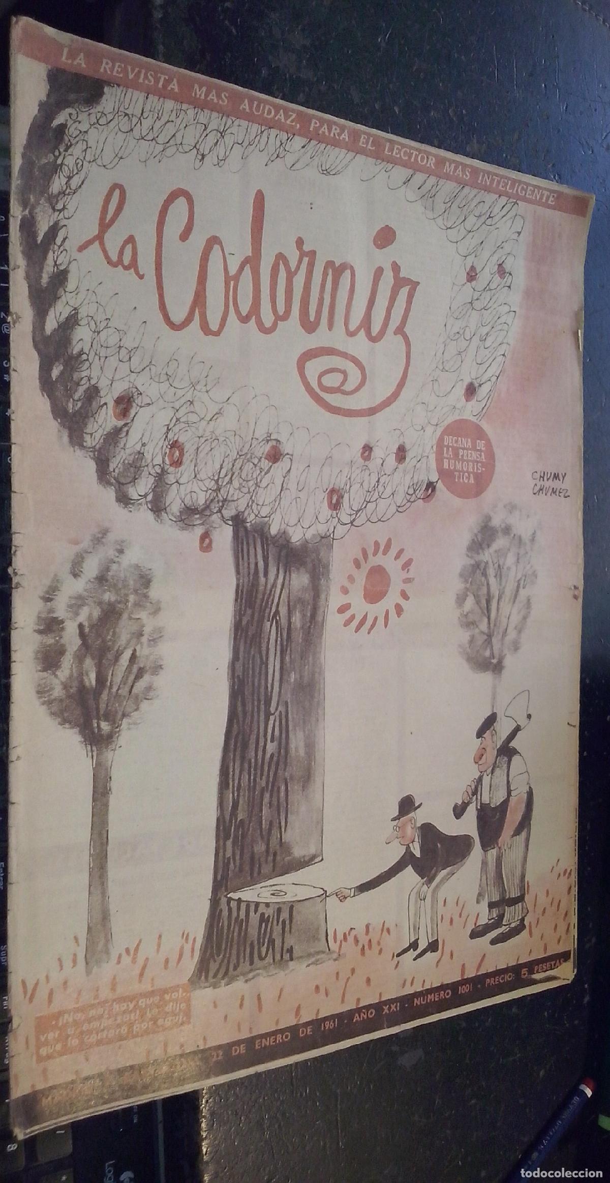 B&uuml;cher: La codorniz. A&ntilde;o XXI. N&ordm; 1001. 22 de enero de 1961 - REVISTA: