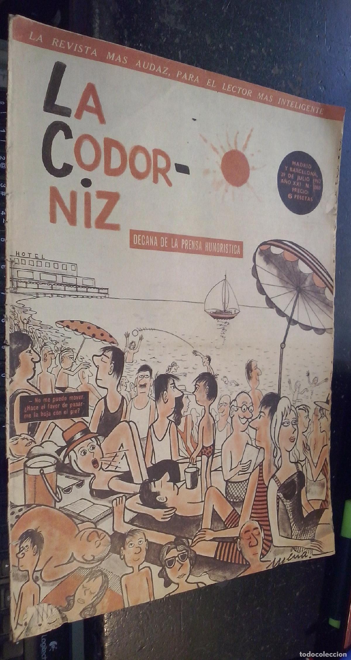B&uuml;cher: La codorniz. A&ntilde;o XXI. N&ordm; 1080. 29 de julio de 1962 - REVISTA: