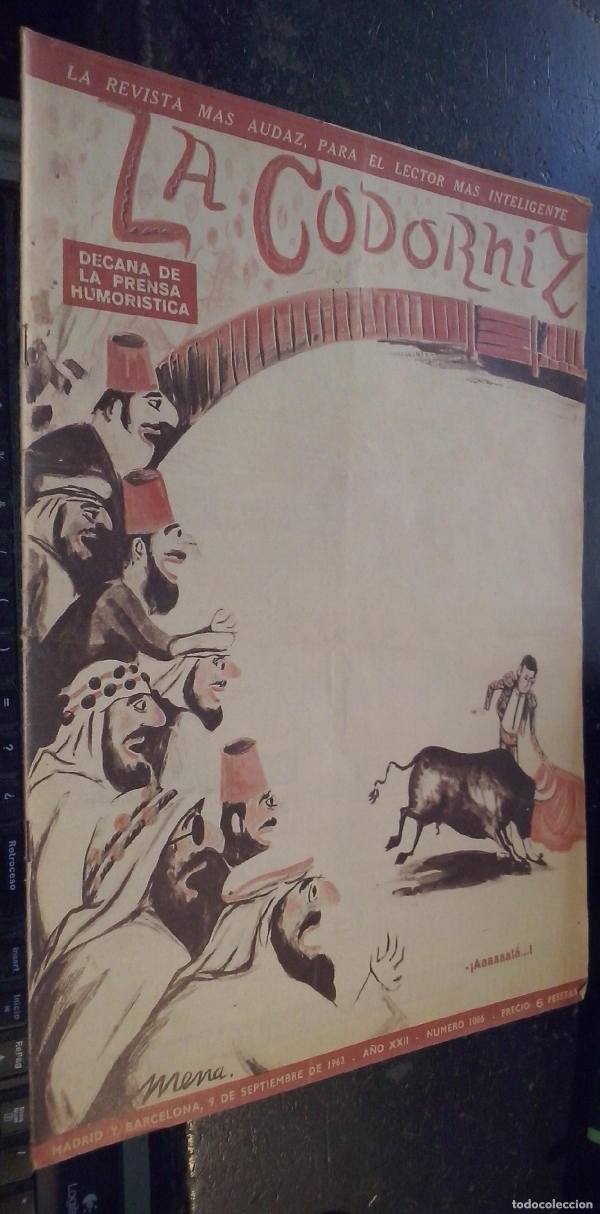 books: La codorniz. A&ntilde;o XXII. N&ordm; 1086. 9 de septiembre de 1962 - REVISTA: