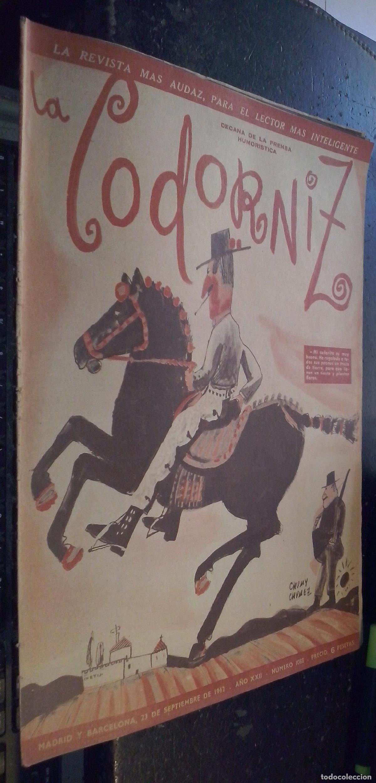Libri di seconda mano: La codorniz. A&ntilde;o XXII. N&ordm; 1088. 23 de septiembre de 1962 - REVISTA:
