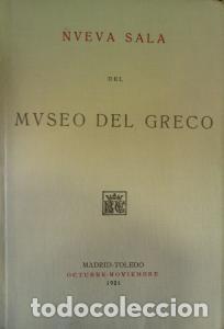 Libros: Nueva sala del Museo del Greco. Cat&aacute;logo - S&Aacute;NCHEZ CANT&Oacute;N, Francisco Javier: - Foto 1