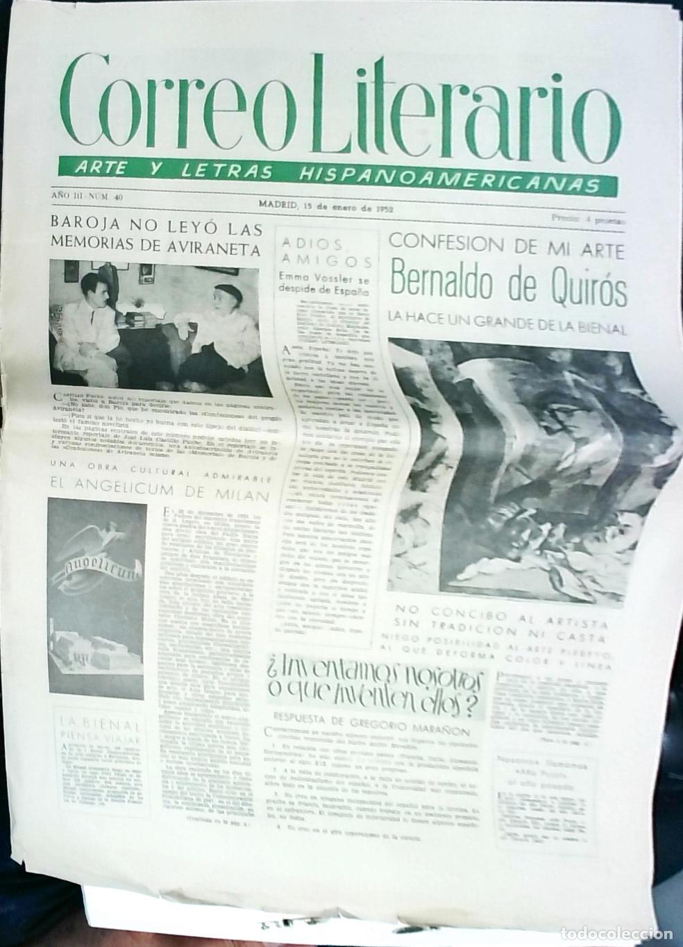 B&uuml;cher: Baroja no ley&oacute; las memorias de Avinareta. Adi&oacute;s amgios, Emma Vossler se despide de Espa&ntilde;a. Confesi&oacute;n