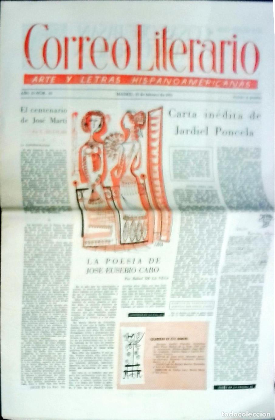 B&uuml;cher: El centenario de Jos&eacute; Mart&iacute; por G. D&iacute;az Plaja. Carta in&eacute;dita de Jardiel Poncela. La poes&iacute;a de Jos&eacute; E