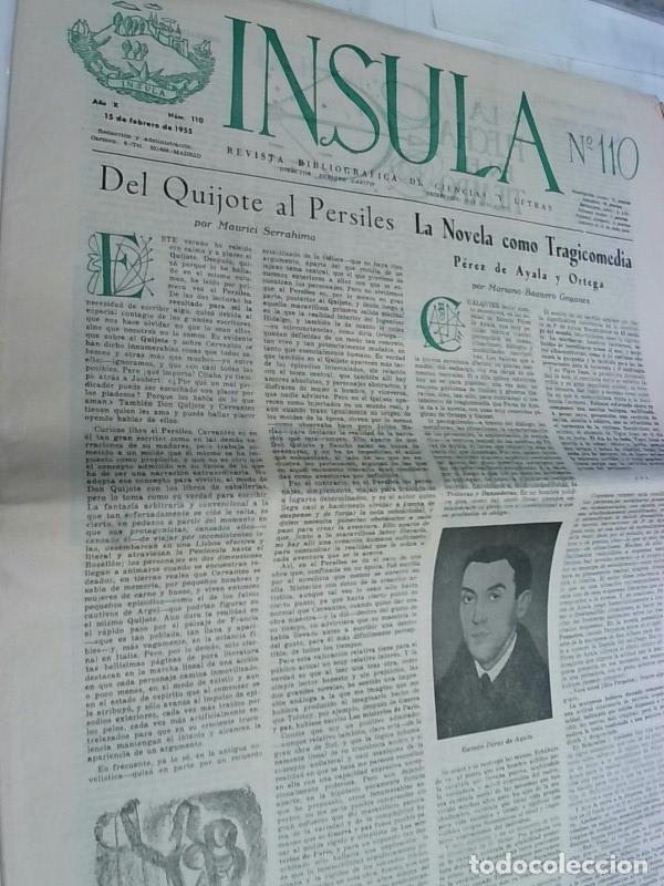 Libros: Insula n&ordm; 110, A&ntilde;o X. Del Quijote al Persiles por Mauriel Serrahima. La novela como tragicomedia por