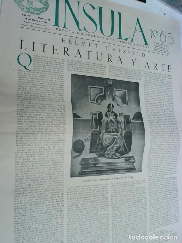 Libri di seconda mano: Insula n&ordm; 65, A&ntilde;o VI. Helmut Hatzfeld: Literatura y arte - Autores Varios: