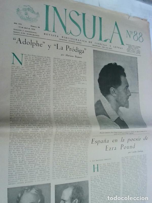 B&uuml;cher: Insula n&ordm; 88, A&ntilde;o VIII. Adolphe y la Pr&oacute;diga por Marinao Baquero - Autores Varios: