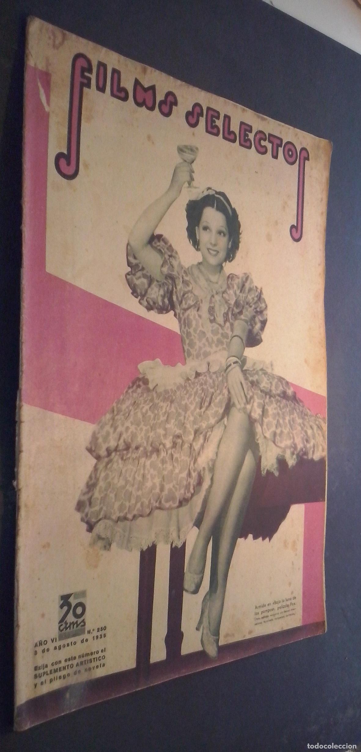 B&uuml;cher: Films selectos. Semanario cinematogr&aacute;fico ilustrado. A&ntilde;o VI. N&ordm; 250 - REVISTA:
