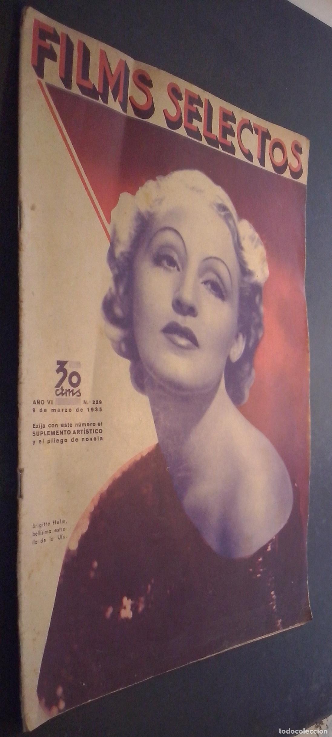 B&uuml;cher: Films selectos. Semanario cinematogr&aacute;fico ilustrado. A&ntilde;o VI. N&ordm; 229 - REVISTA: