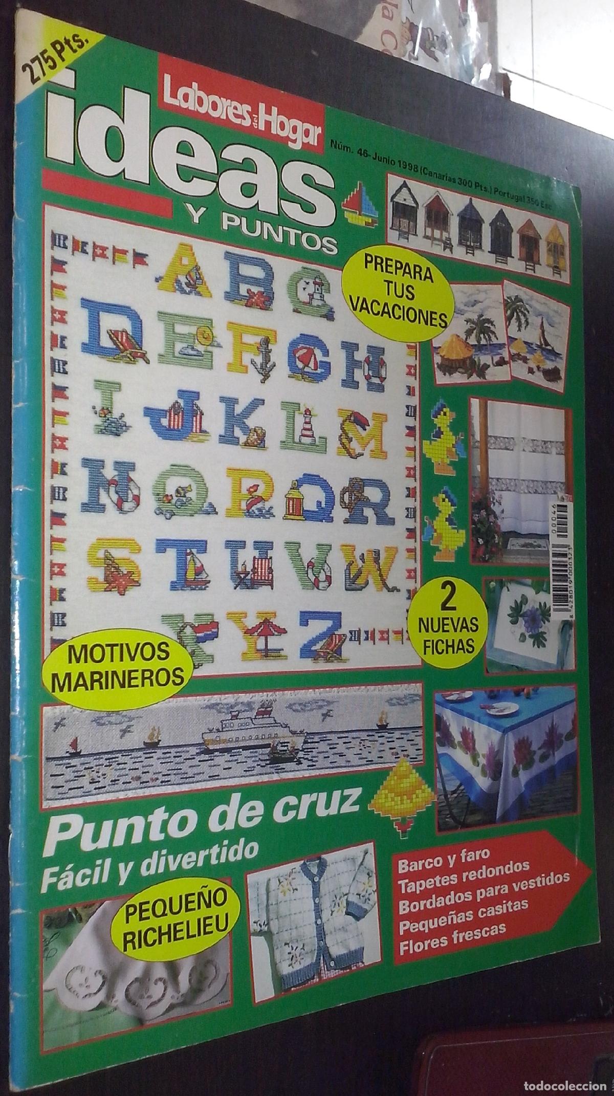 Livros em segunda m&atilde;o: Ideas y puntos. N&ordm; 46: Barco y faro. Tapetes redondos. Bordados para vestidos. Peque&ntilde;as casitas. Flo