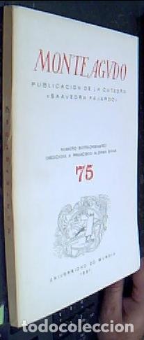 Libri di seconda mano: Monteagudo. Publicaci&oacute;n de la C&aacute;tedra Saavedra Fajardo. N&int; 75. N&uacute;mero extraordinario dedicado a Fran