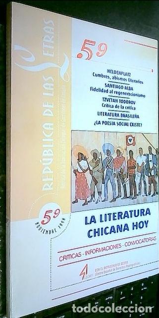 Libri di seconda mano: Rep&uacute;blica de las Letras, n&ordm; 59. Revista de la Asociaci&oacute;n Colegial de Escritores de Espa&ntilde;a. La litera