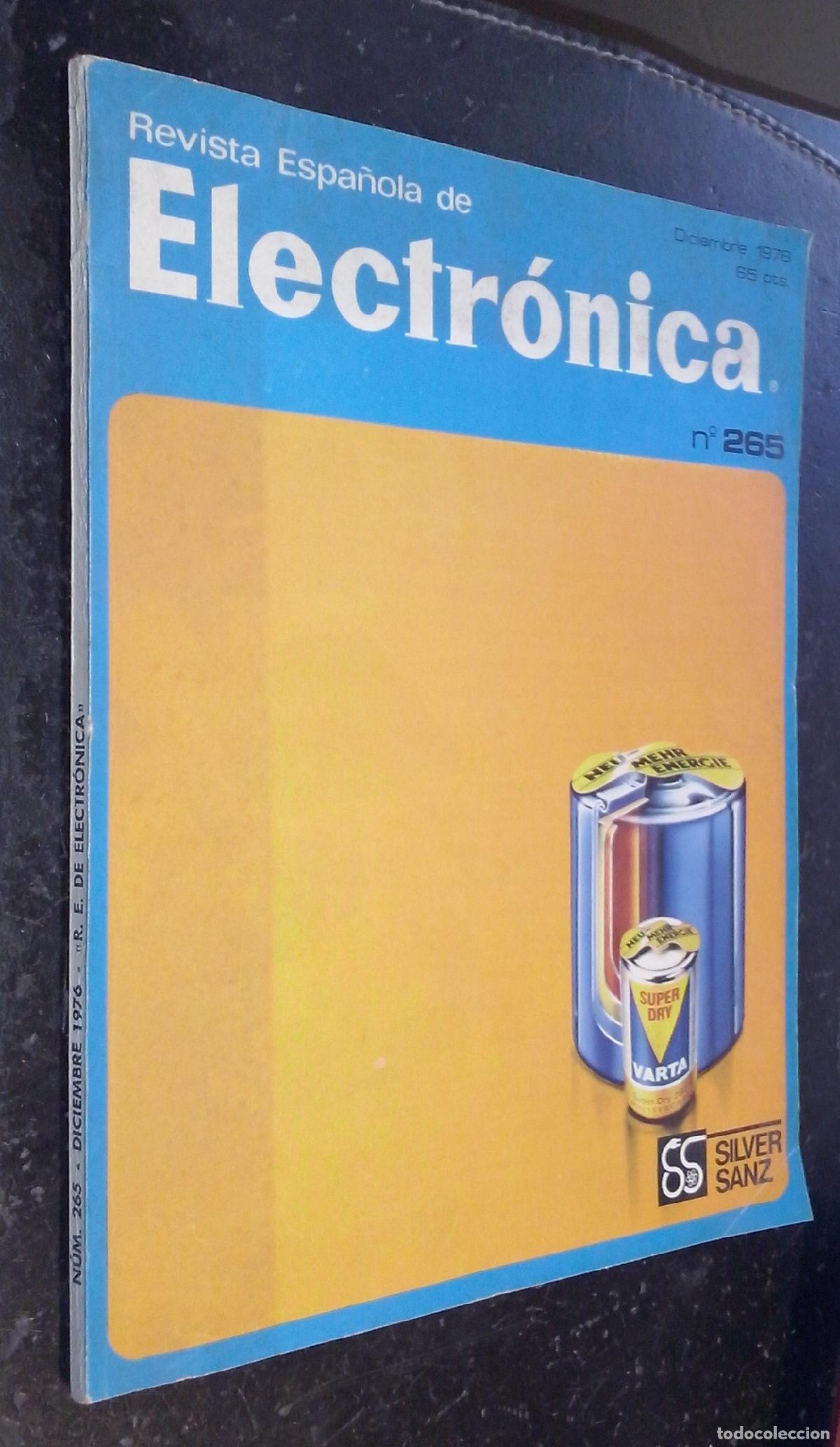 Livros em segunda m&atilde;o: Revista Espa&ntilde;ola de Electr&oacute;nica. Radio - TV - Aplicaciones. A&ntilde;o XXIII. N&ordm; 265. Diciembre 1976 - REVI