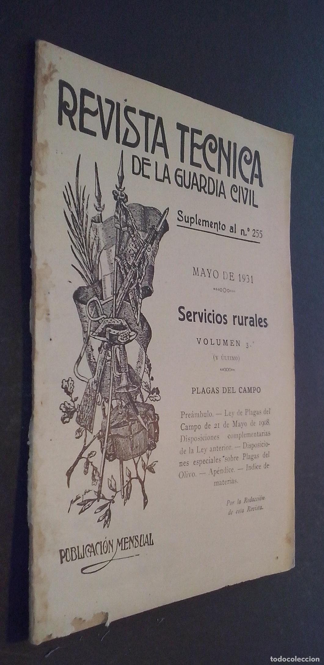 Libros: Revista T&eacute;cnica de la Guardia Civil. Suplemento al N&ordm; 255: Servicios rurales. Volumen 3&ordm; (y &uacute;ltimo):