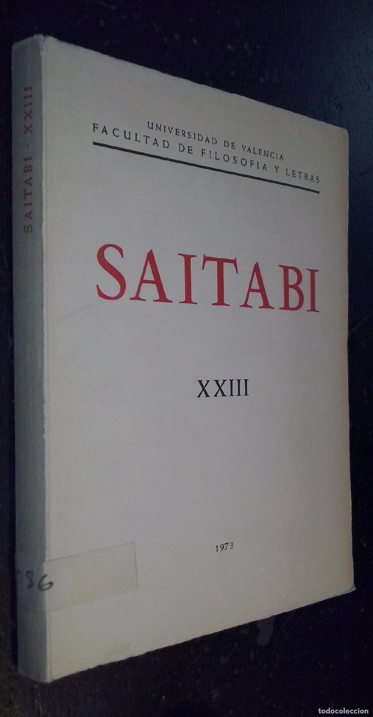B&uuml;cher: Saitabi. Revista de la Facultad de Geograf&iacute;a i Historia de la Universitat de Valencia. N&ordm; XXIII - RE