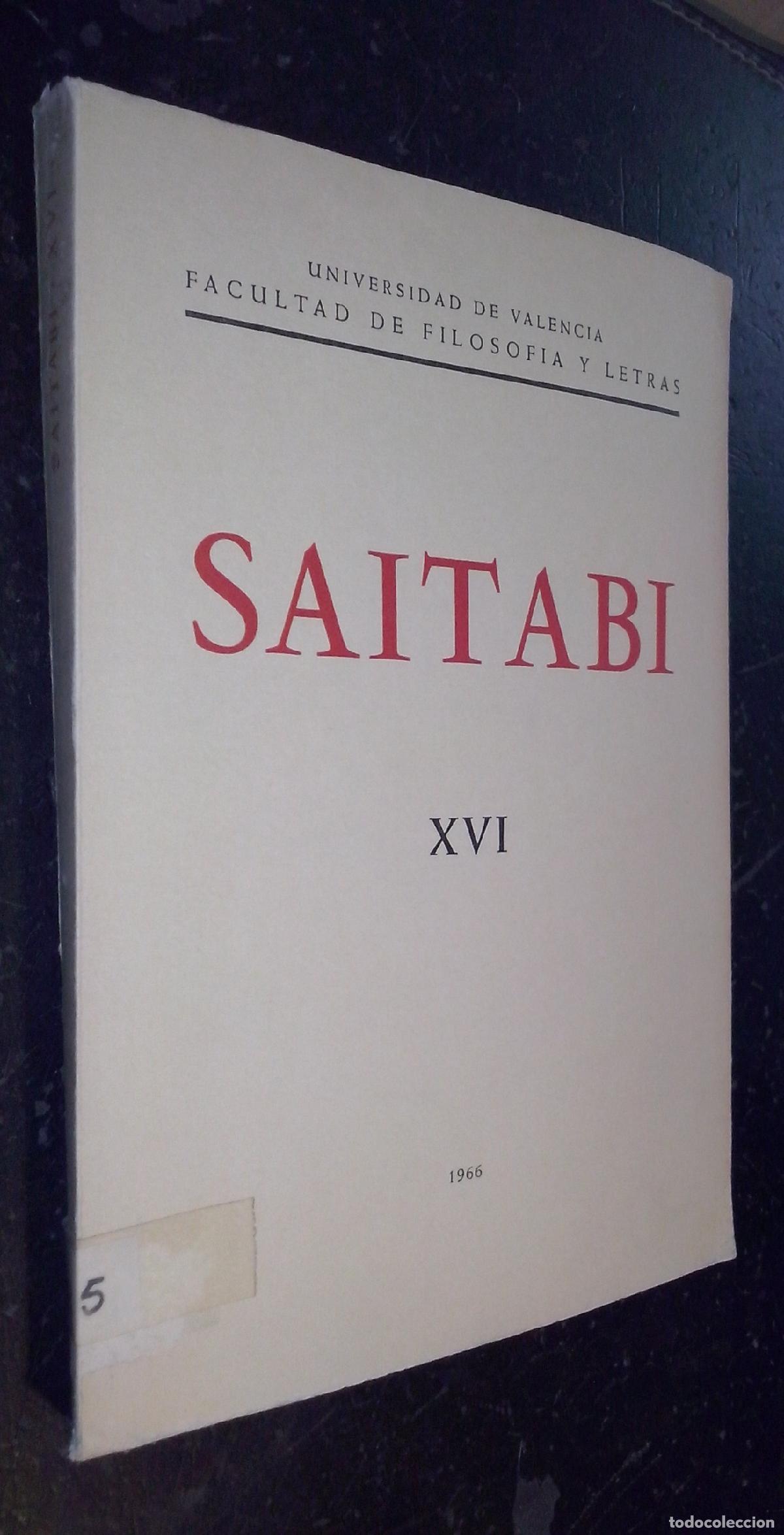 B&uuml;cher: Saitabi. Revista de la Facultad de Geograf&iacute;a i Historia de la Universitat de Valencia. N&ordm; XVI - REVI