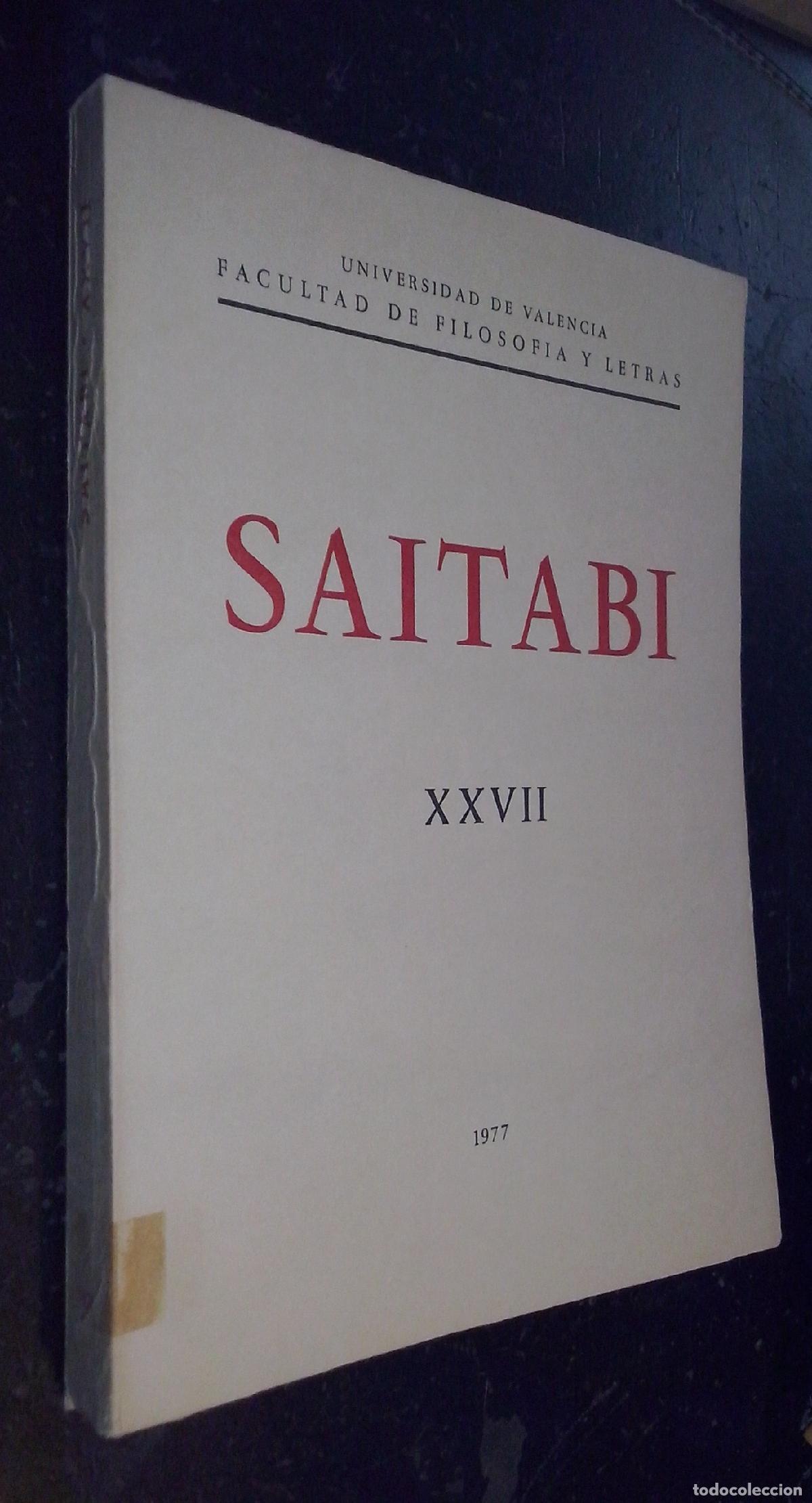 Libros: Saitabi. Revista de la Facultad de Geograf&iacute;a i Historia de la Universitat de Valencia. N&ordm; XXVII - RE